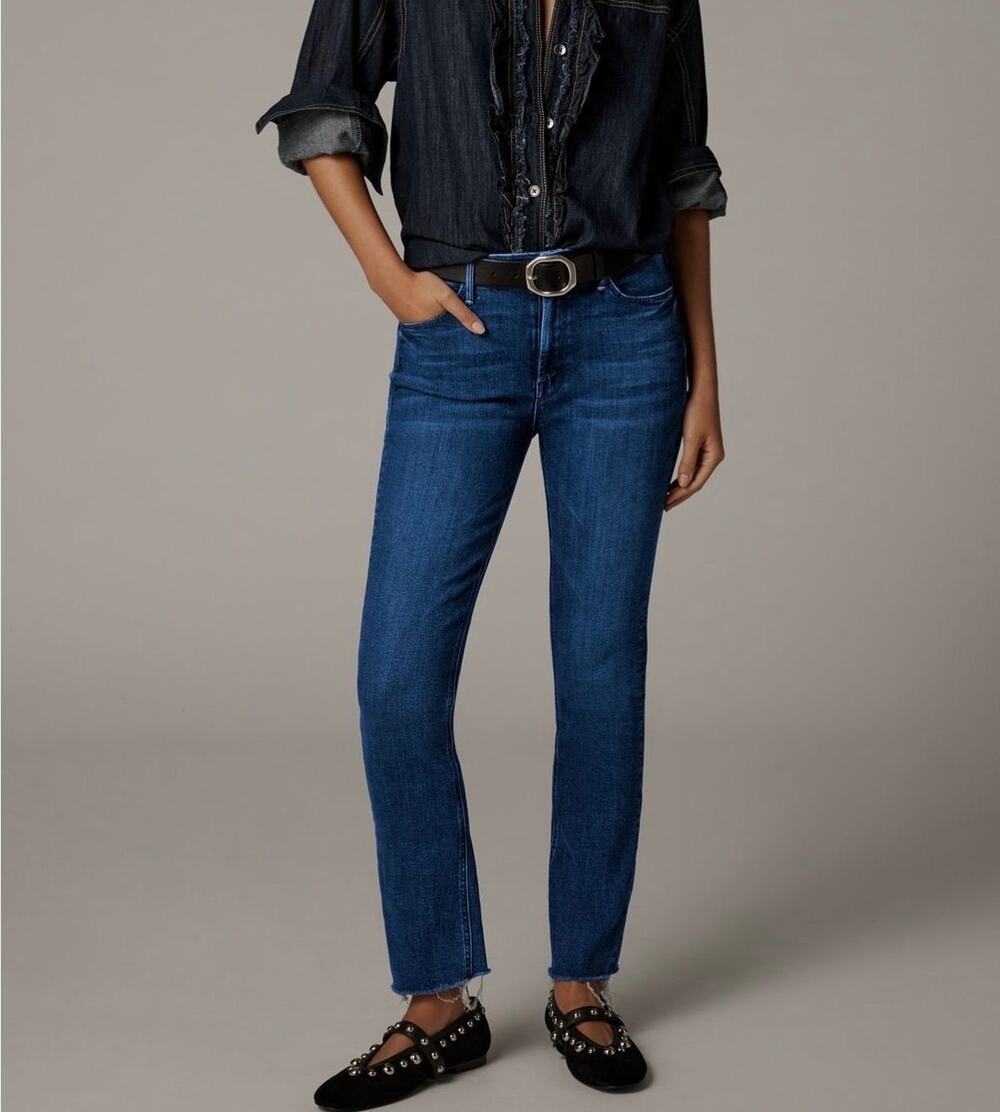 MOTHER The Dazzler Straight Leg Jeans Dark Wash Size 27
